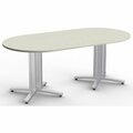 Special-T Table, Racetrack, 42inWx84inLx29inH, Crisp Linen SCTS4XCTR4284CL